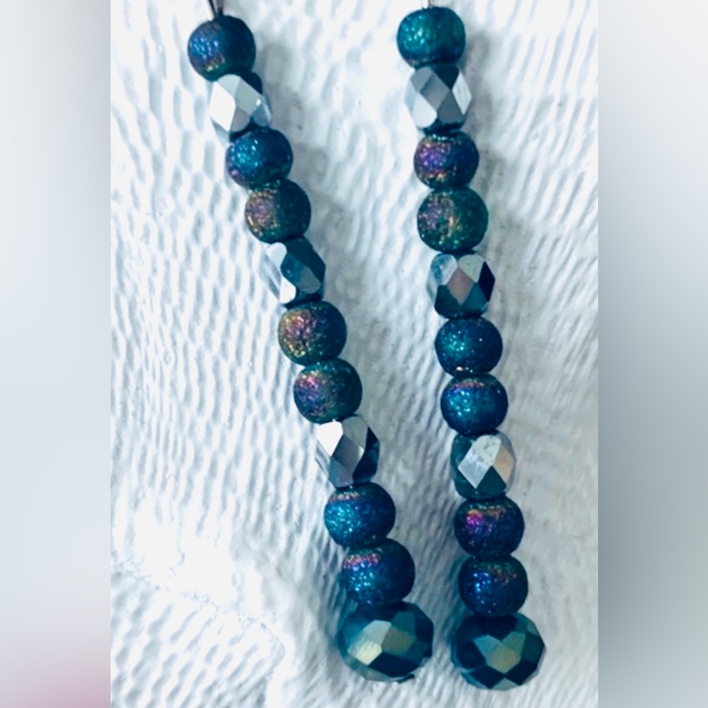 Anthropologie, Linear Sparkle Dangle Earrings, New